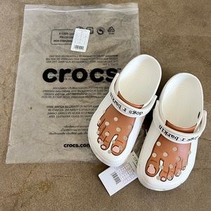 Limited edition April Fools “Dogs are Barkin” Crocs!